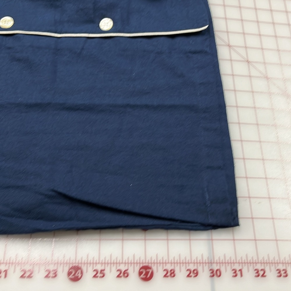 RALPH LAUREN NWT Men's Long SLV 1 Pocket Navy/White Trim Cotton Pajama Top SZ L - Picture 16 of 16